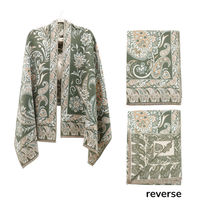 Cashmere Feel Floral Paisley Scarves SCF5726-51 (12PC)