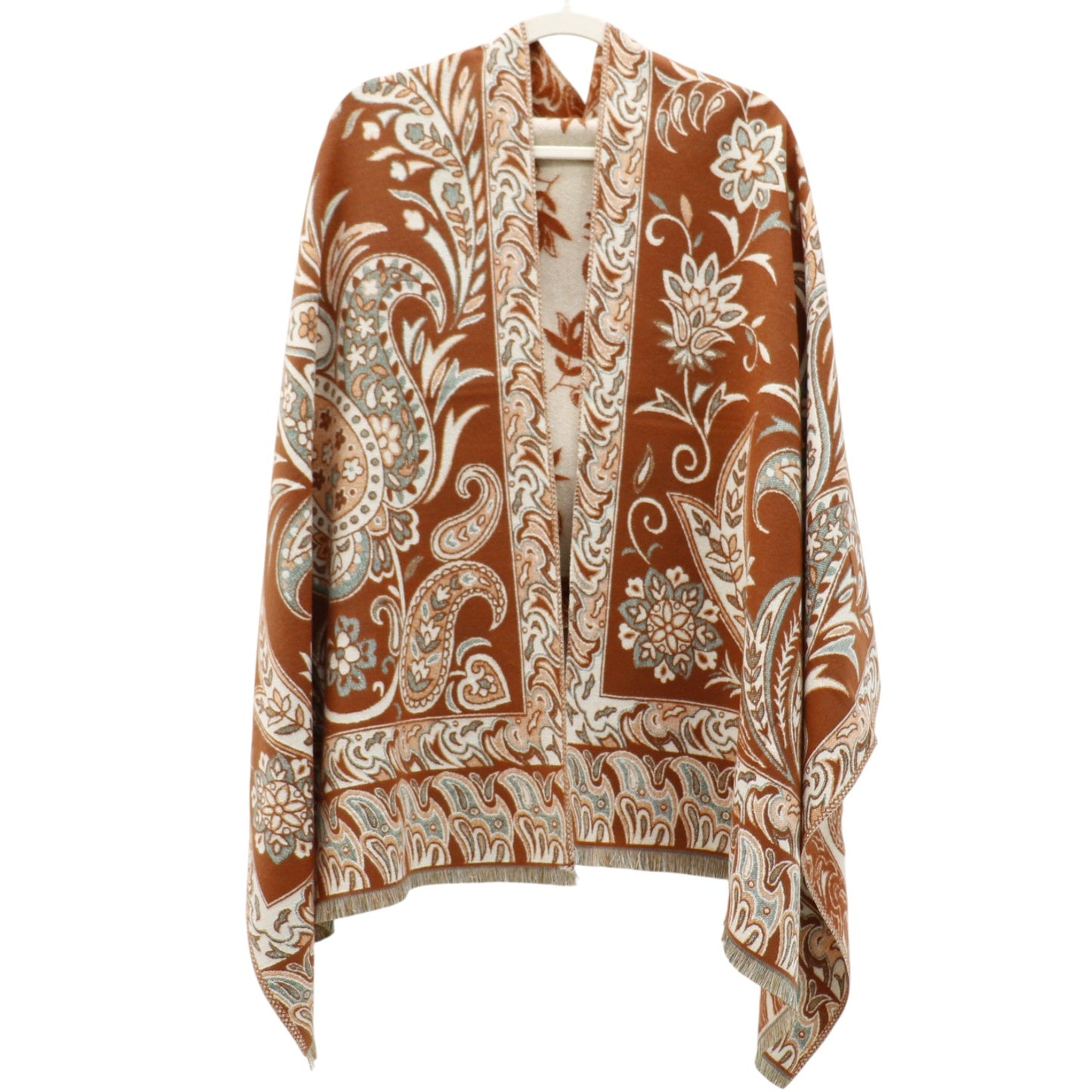 Cashmere Feel Winter Reversible Paisley Scarves SCF5726-51 (12PC)