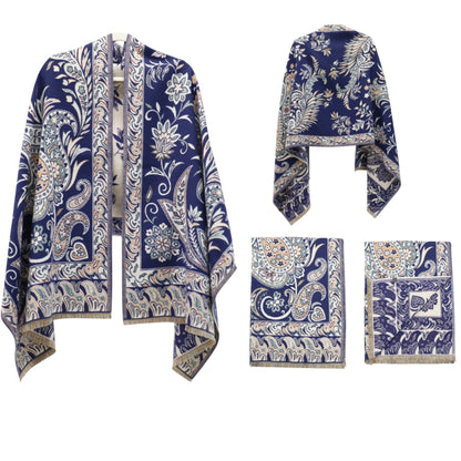 Cashmere Feel Winter Reversible Paisley Scarves SCF5726-51 (12PC)