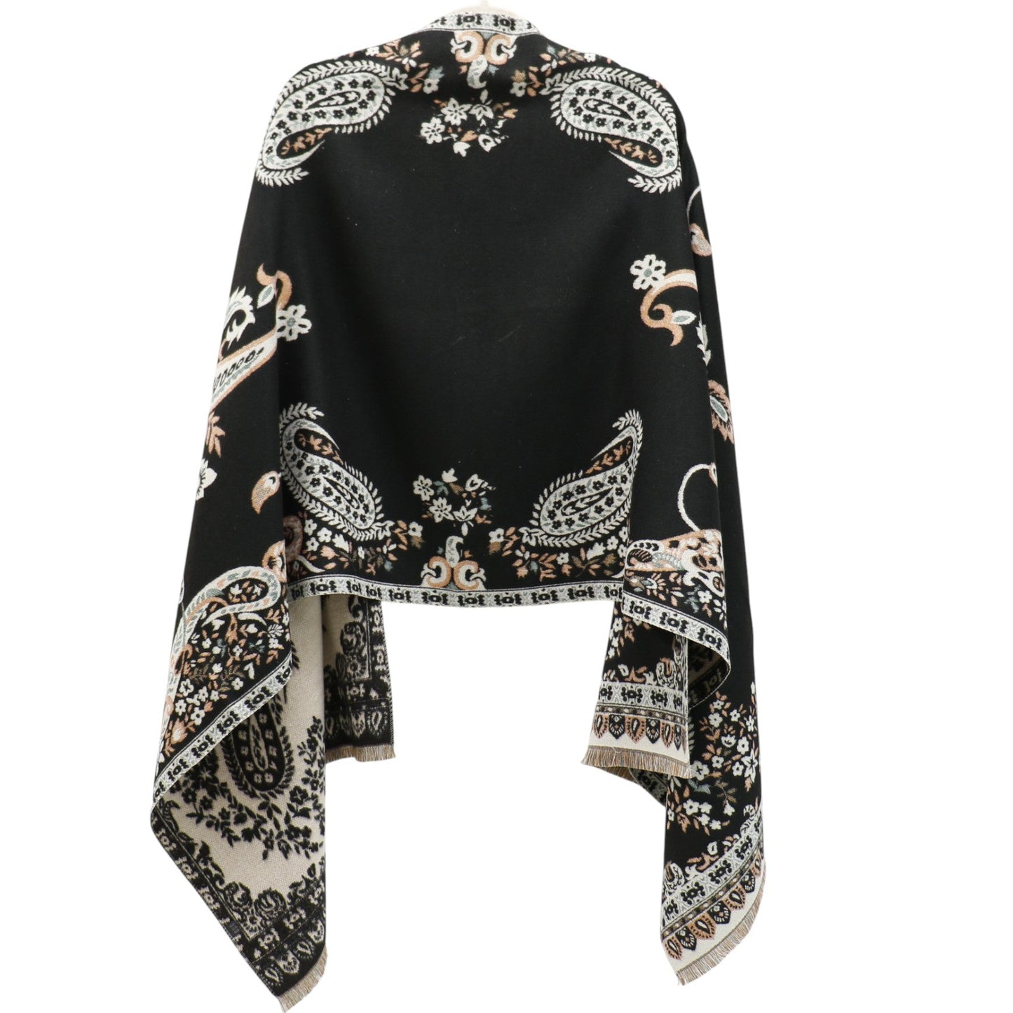 Cashmere Feel Winter Reversible Floral Paisley Scarves SCF5726-52 (12PC)