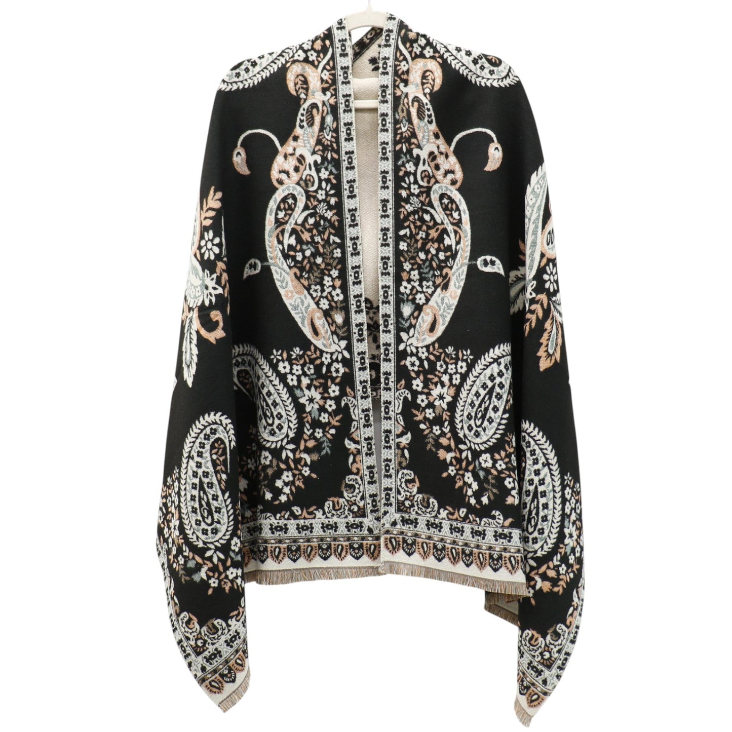 Cashmere Feel Winter Reversible Floral Paisley Scarves SCF5726-52 (12PC)