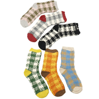 Winter Classic Check Pattern Socks SS5912-9 (12PC)