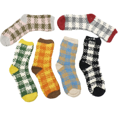 Winter Classic Check Pattern Socks SS5912-9 (12PC)