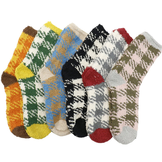 Winter Classic Check Pattern Socks SS5912-9 (12PC)