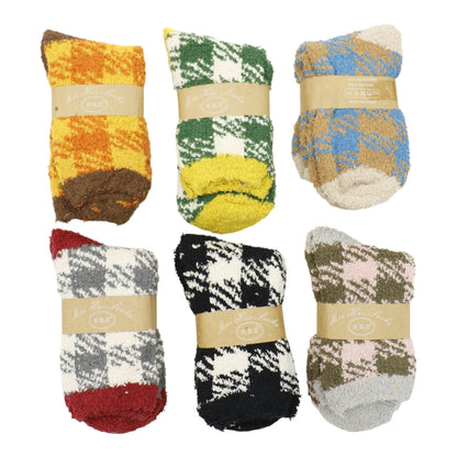 Winter Classic Check Pattern Socks SS5912-9 (12PC)