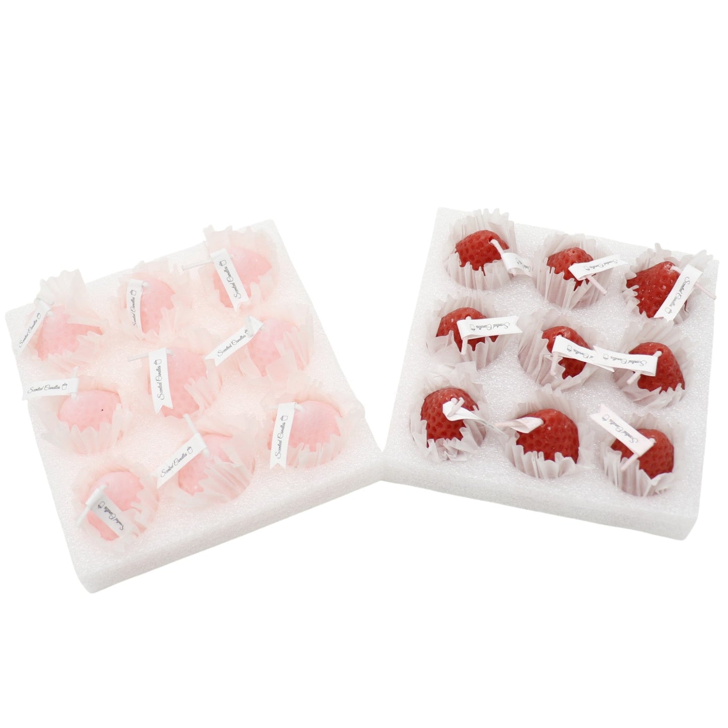 Strawberry Shaped Scented Candle C-26 (12Pack)