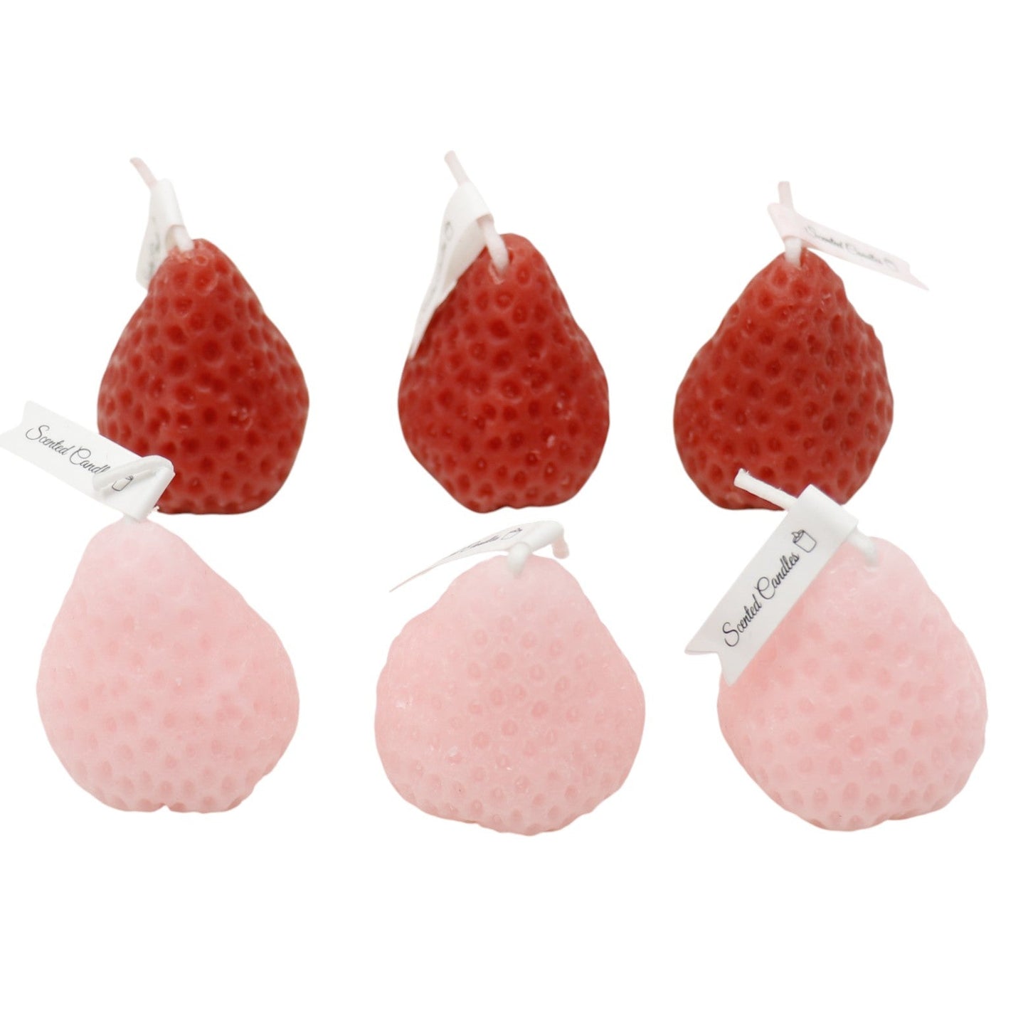 Strawberry Shaped Scented Candle C-26 (12Pack)