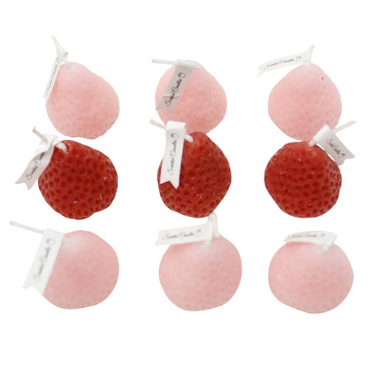 Strawberry Shaped Scented Candle C-26 (12Pack)