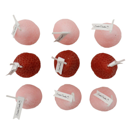Strawberry Shaped Scented Candle C-26 (12Pack)