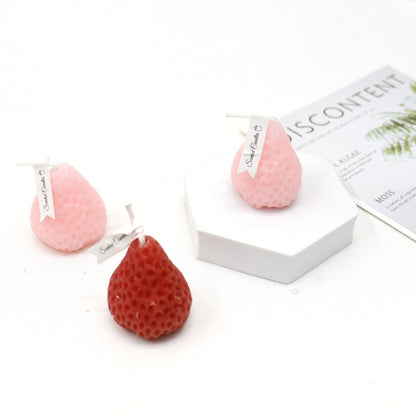 Strawberry Shaped Scented Candle C-26 (12Pack)