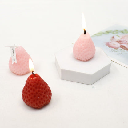 Strawberry Shaped Scented Candle C-26 (12Pack)