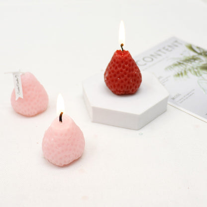Strawberry Shaped Scented Candle C-26 (12Pack)