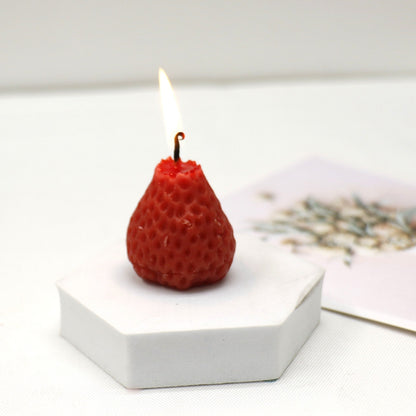 Strawberry Shaped Scented Candle C-26 (12Pack)