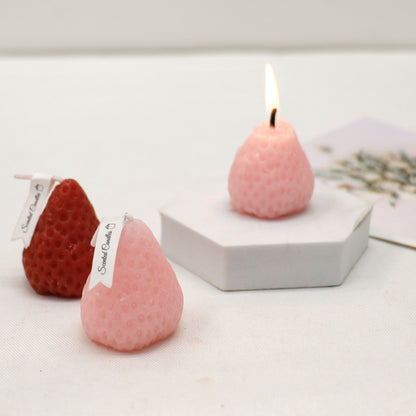 Strawberry Shaped Scented Candle C-26 (12Pack)