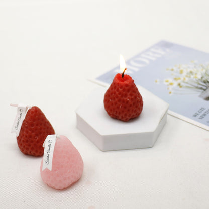 Strawberry Shaped Scented Candle C-26 (12Pack)
