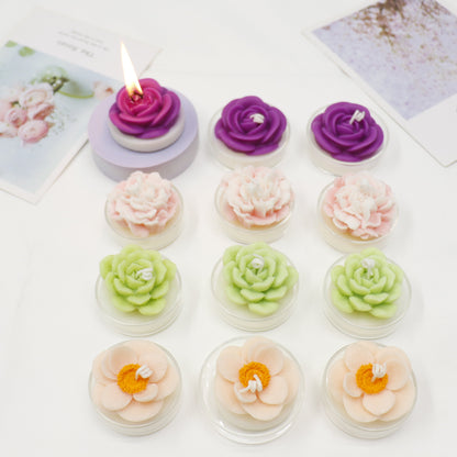 Flower Shape Scented Candle SS41106-23. (12PC)