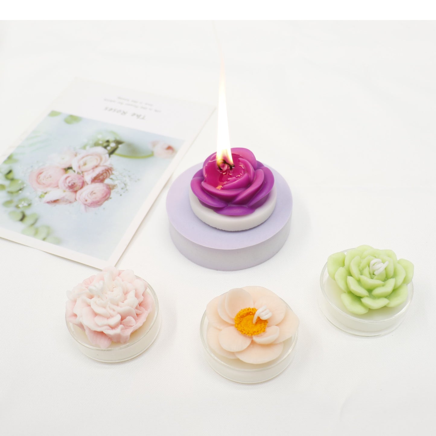 Flower Shape Scented Candle SS41106-23. (12PC)