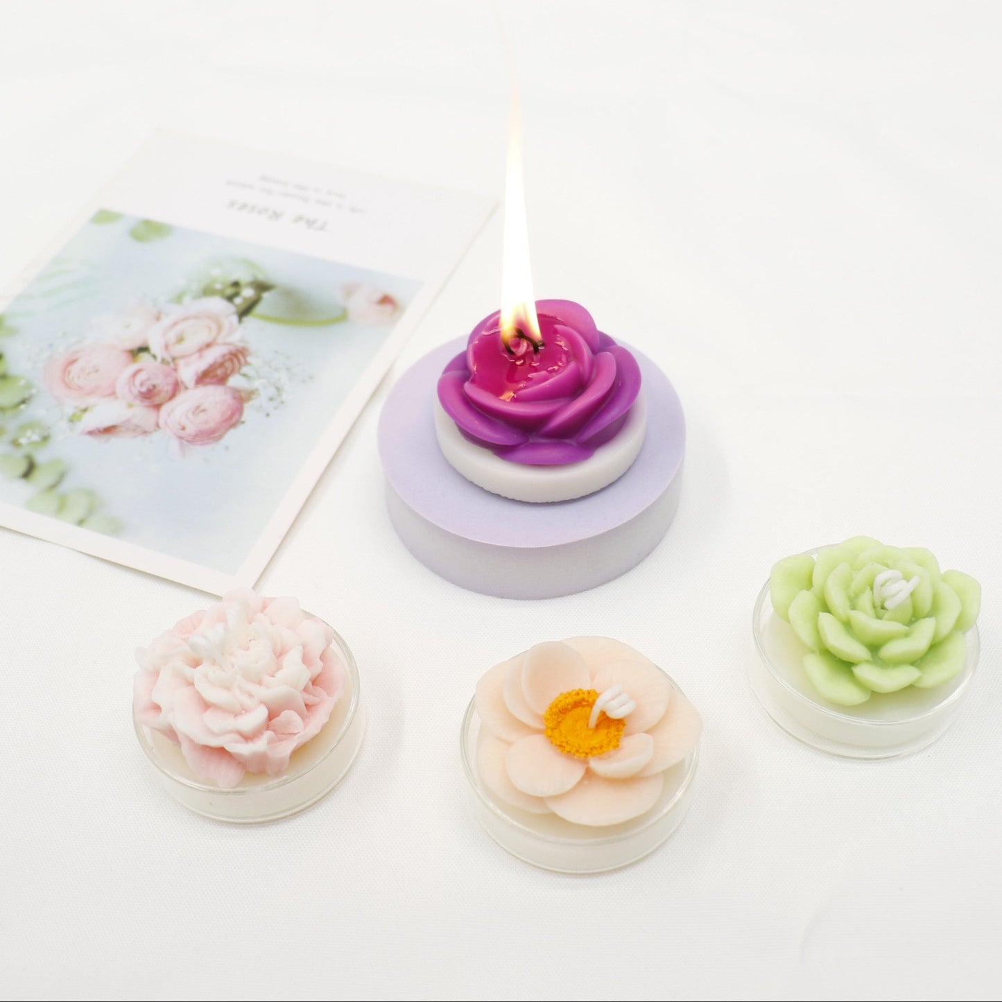 Flower Shape Scented Candle SS41106-23.. (12PC)