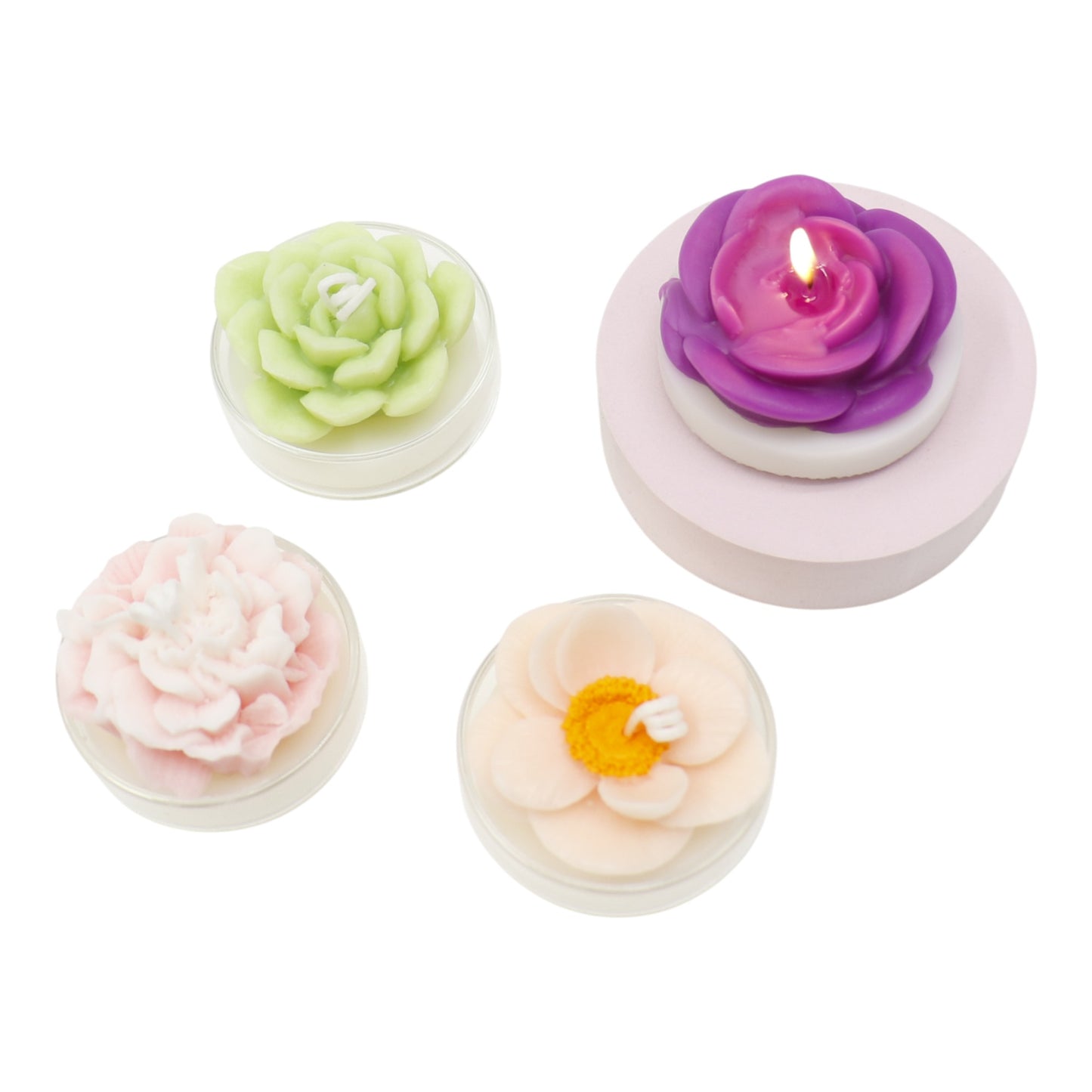Flower Shape Scented Candle SS41106-23. (12PC)