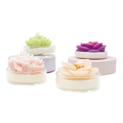 Flower Shape Scented Candle SS41106-23. (12PC)