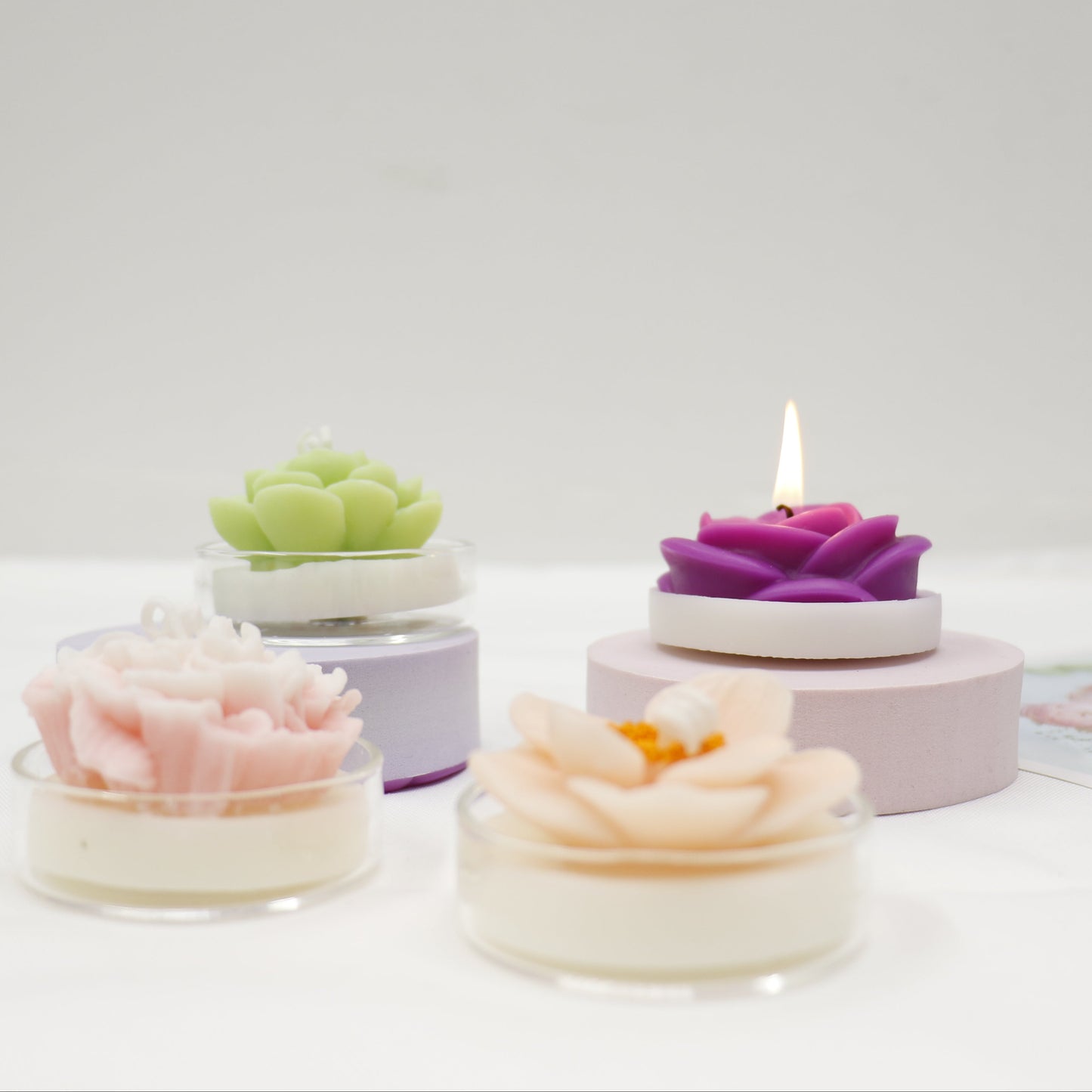 Flower Shape Scented Candle SS41106-23.. (12PC)