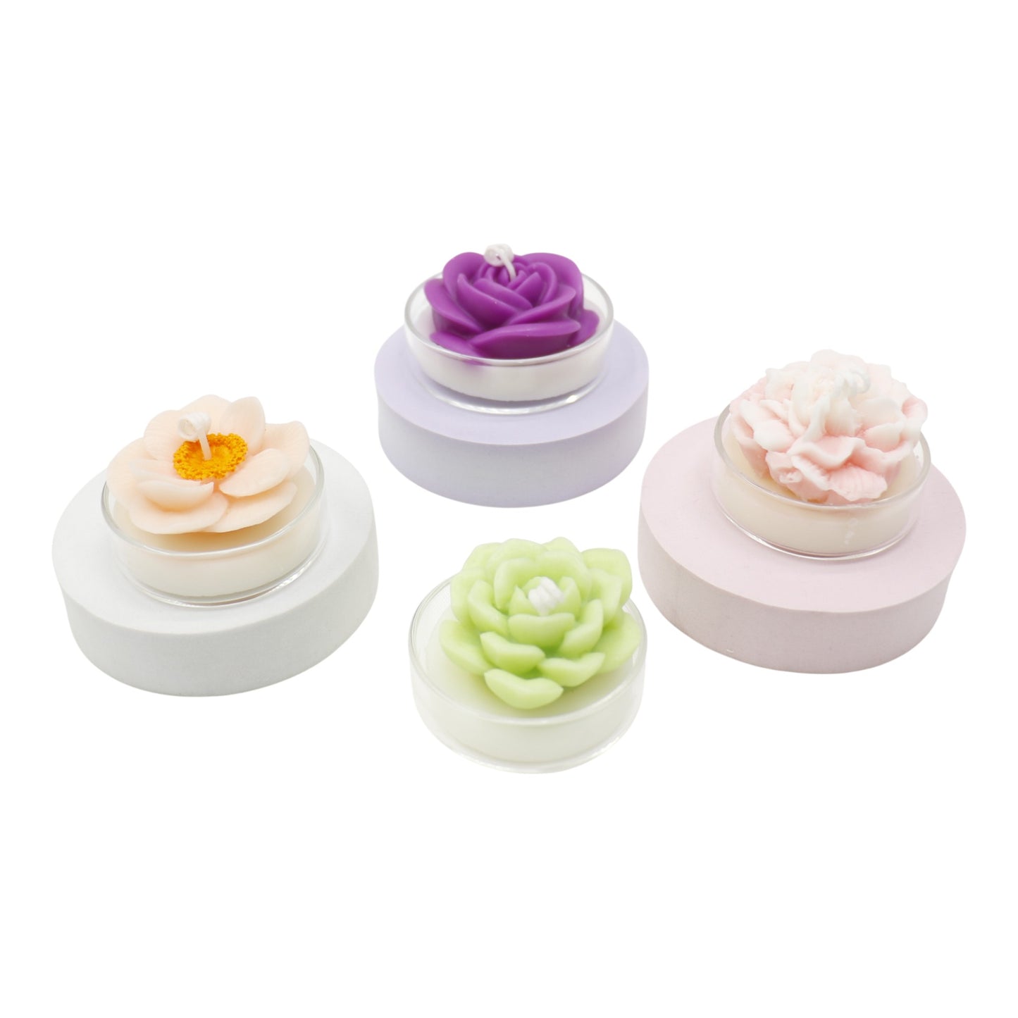 Flower Shape Scented Candle SS41106-23.. (12PC)