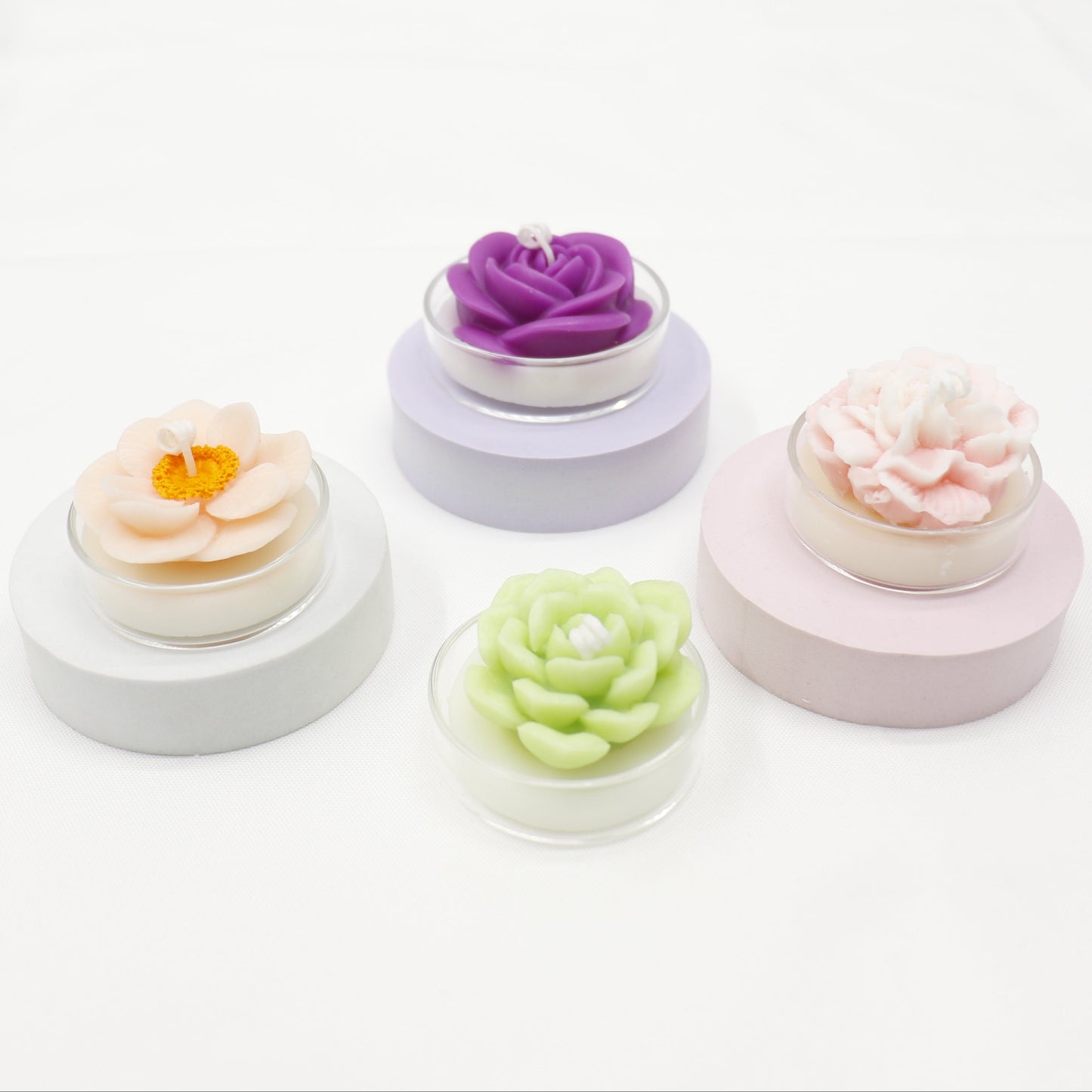 Flower Shape Scented Candle SS41106-23.. (12PC)