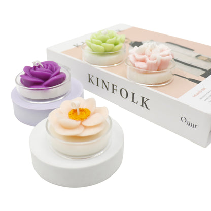 Flower Shape Scented Candle SS41106-23.. (12PC)