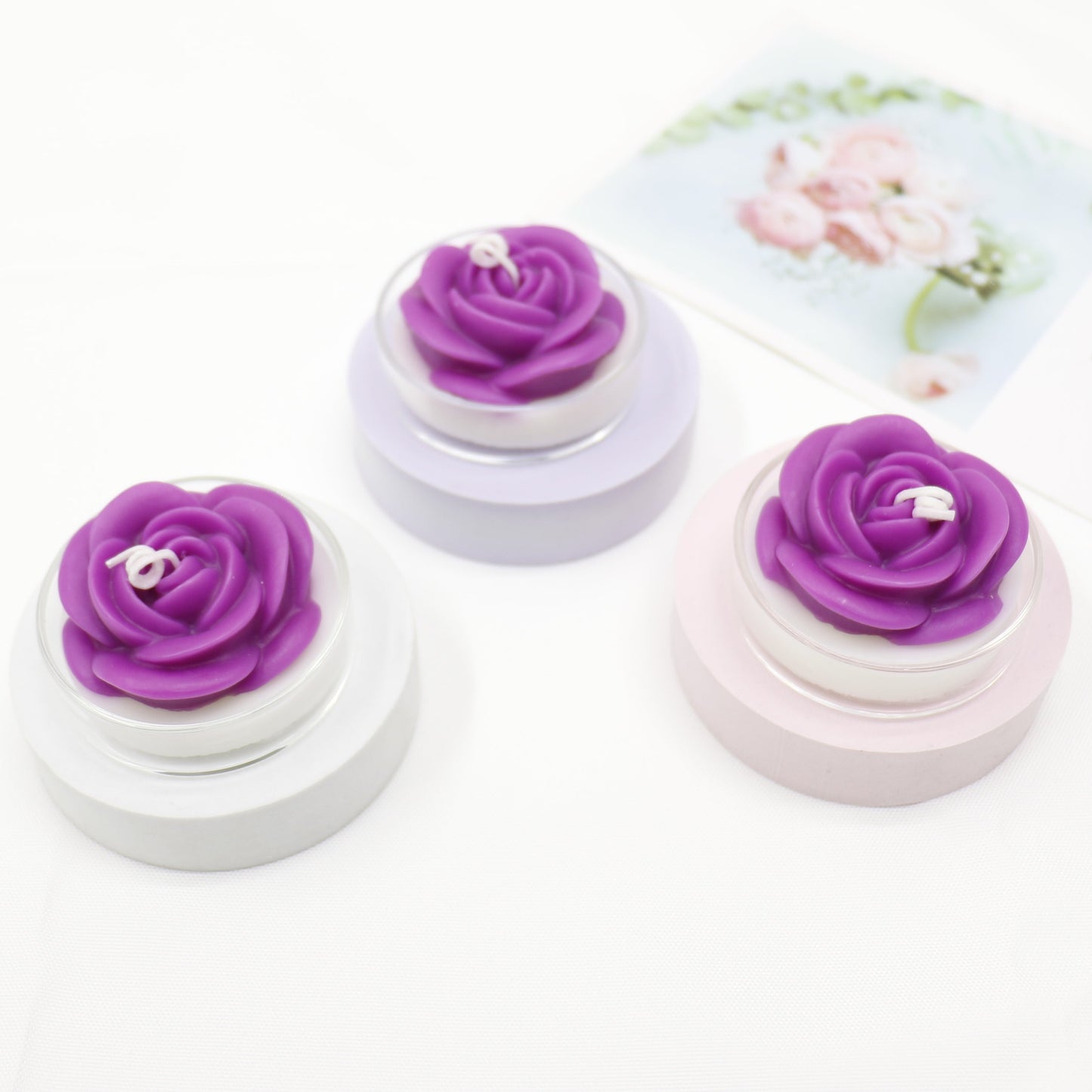 Flower Shape Scented Candle SS41106-23.. (12PC)