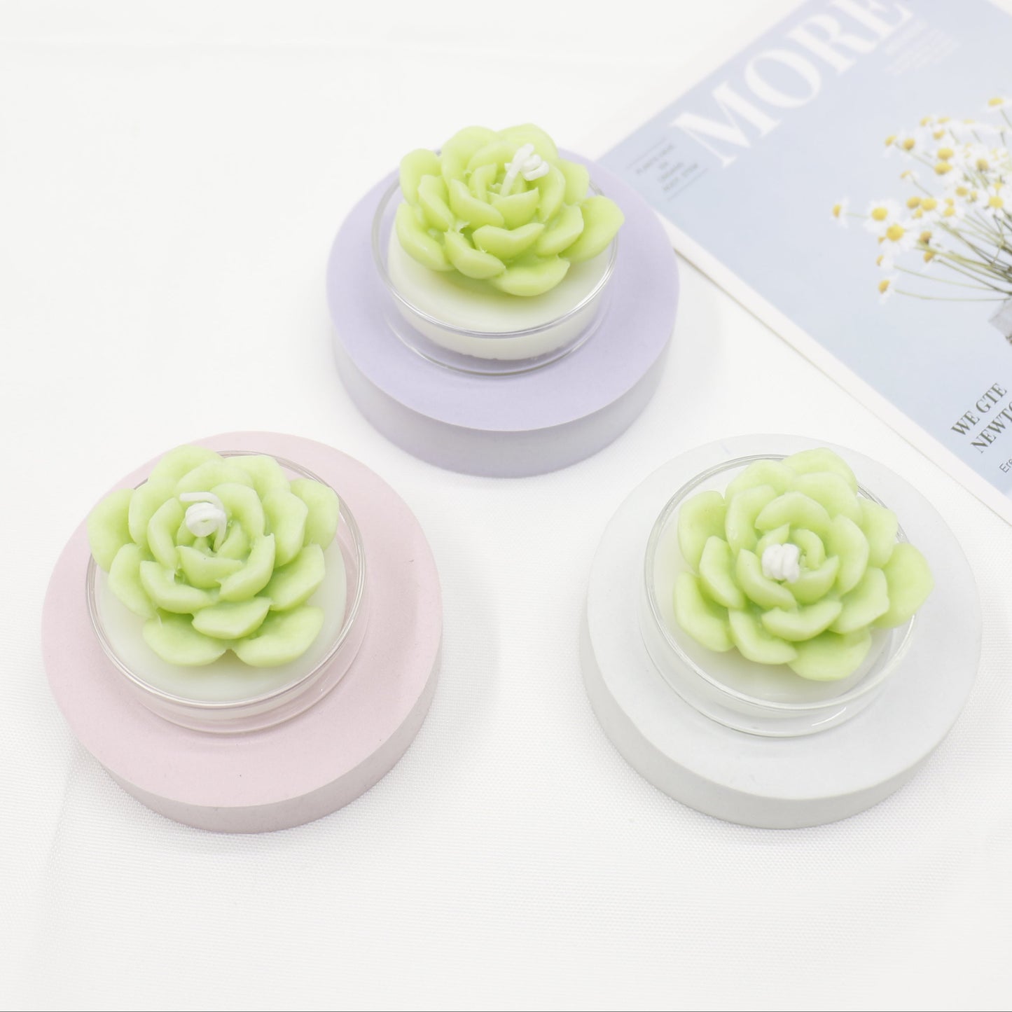 Flower Shape Scented Candle SS41106-23 (12PC)