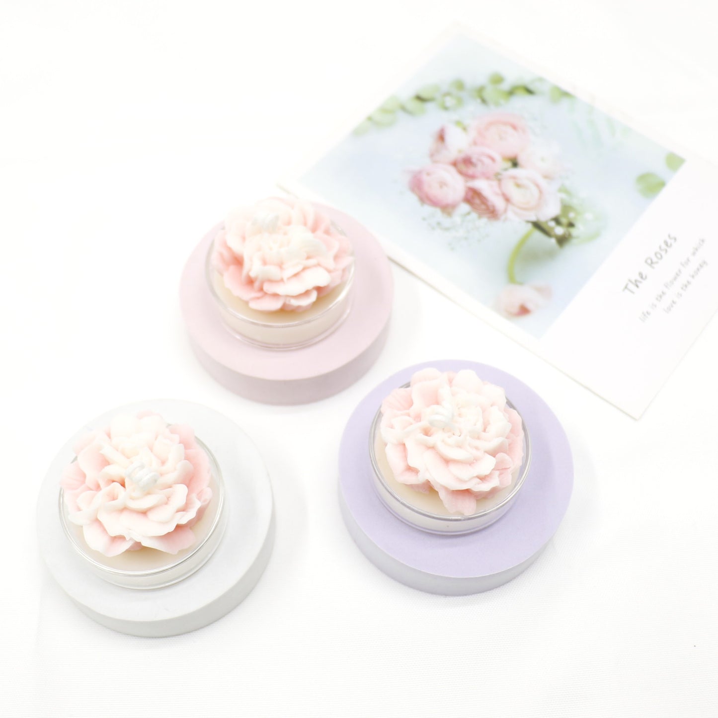 Flower Shape Scented Candle SS41106-23.. (12PC)