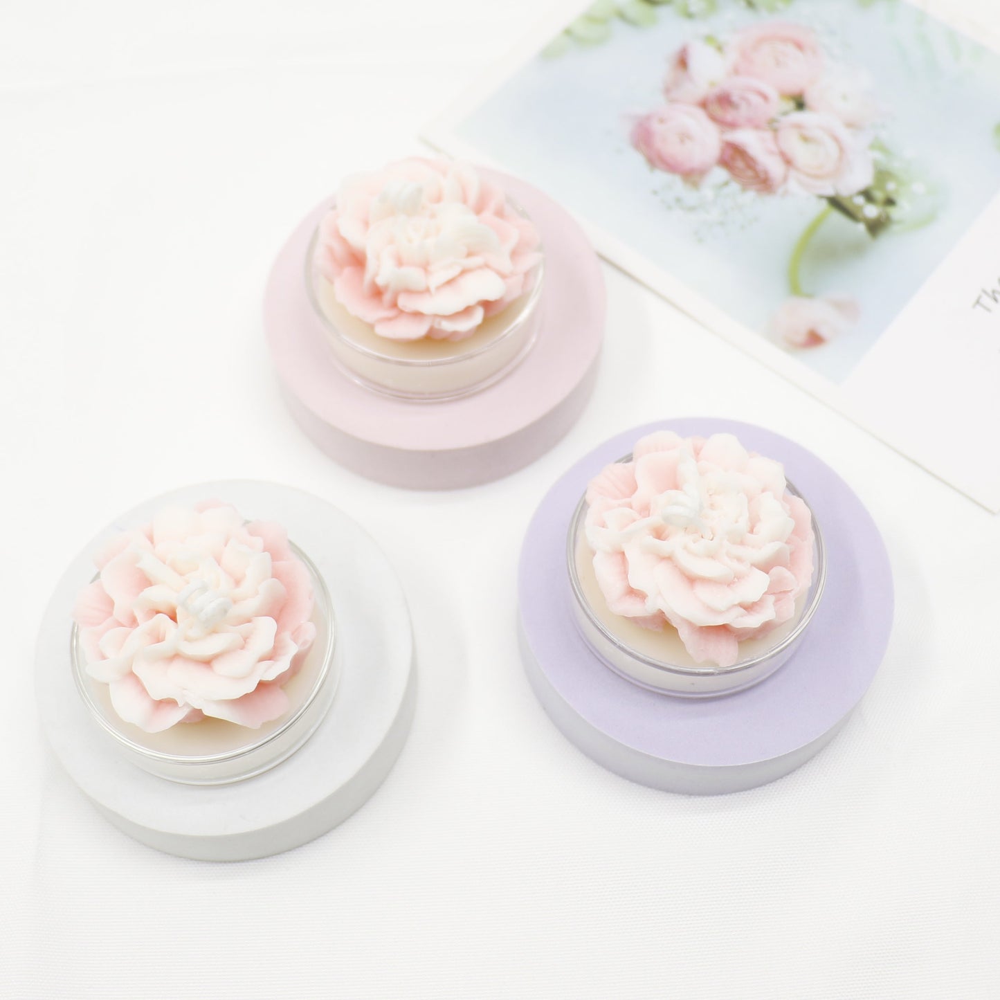 Flower Shape Scented Candle SS41106-23.. (12PC)