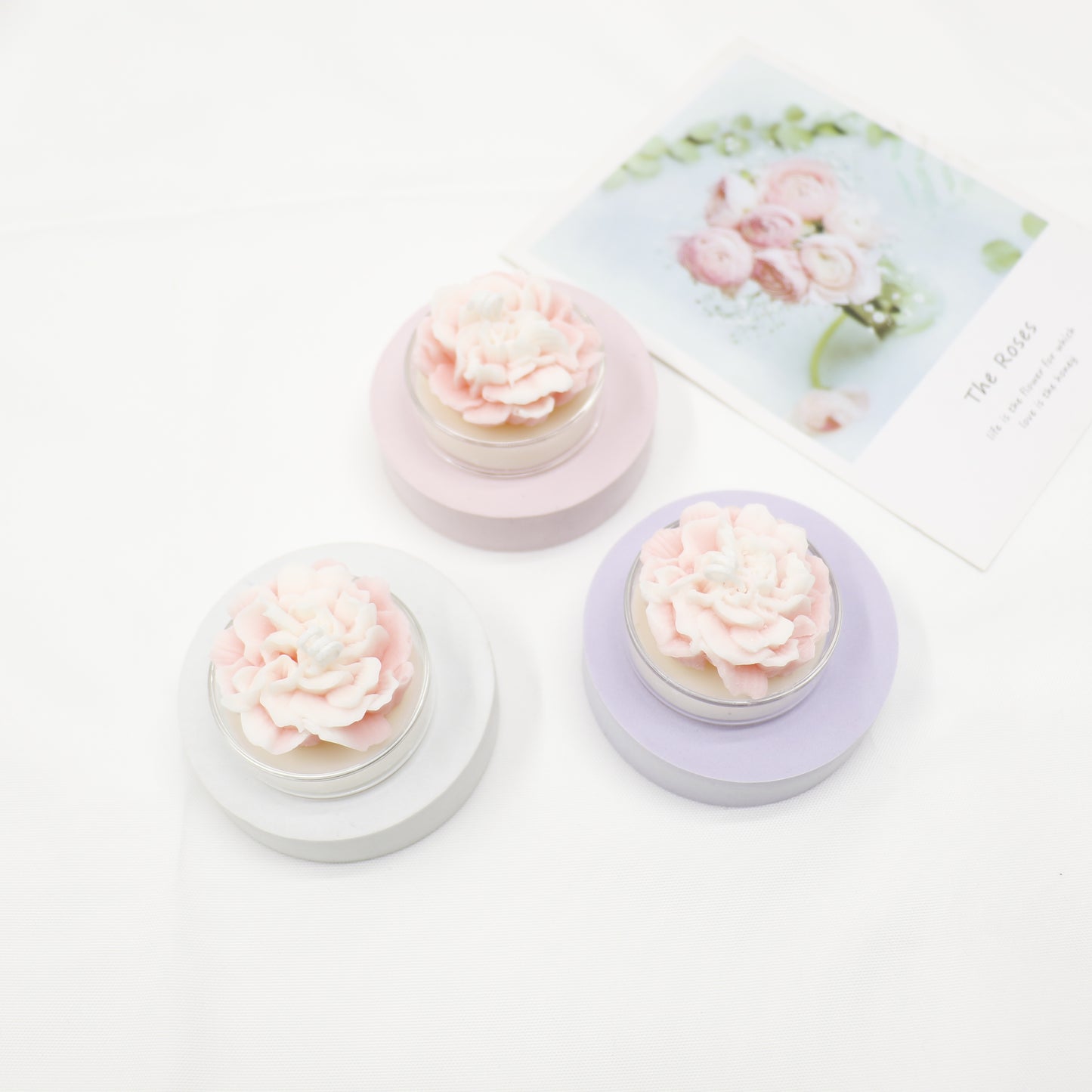Flower Shape Scented Candle SS41106-23. (12PC)