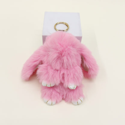 Cut Rabbit Pom Pom Key Chain KC0225-5. (3PC)