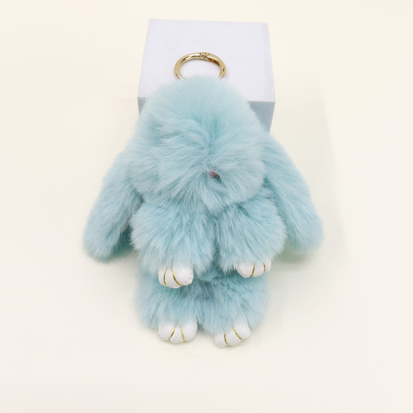 Cut Rabbit Pom Pom Key Chain KC0225-5. (3PC)