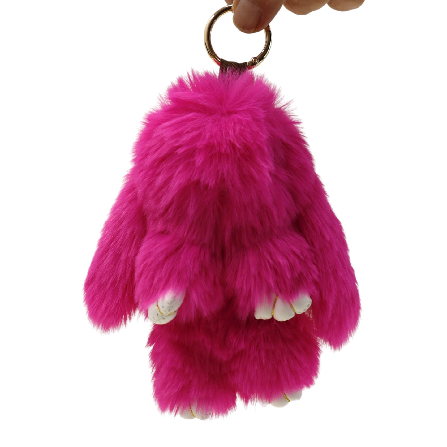 Cut Rabbit Pom Pom Key Chain KC0225-5. (3PC)