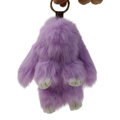 Cut Rabbit Pom Pom Key Chain KC0225-5. (3PC)