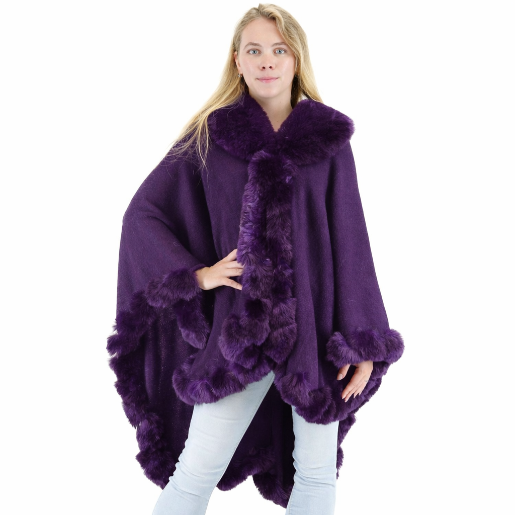 Solid Color Fur Shawl SW3719.. (3PC)