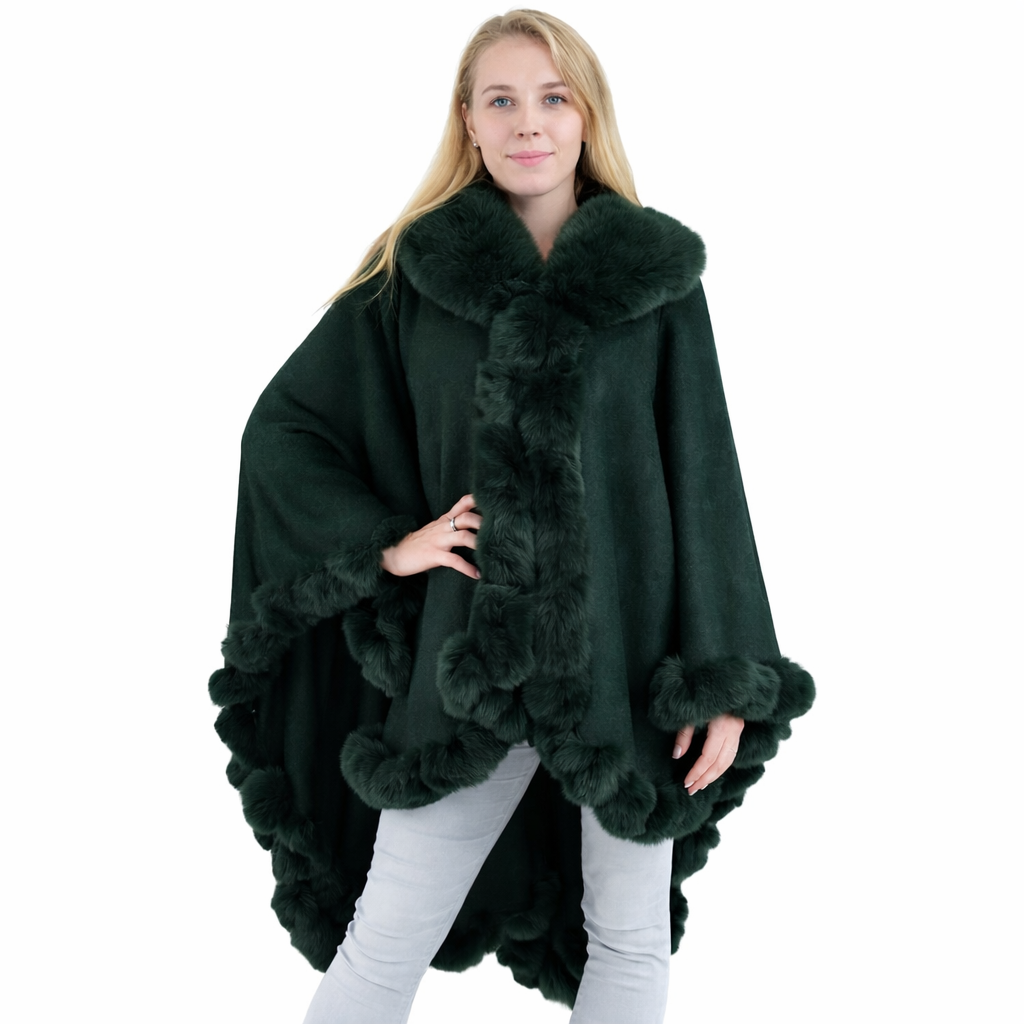 Solid Color Fur Shawl SW3719... (3PC)