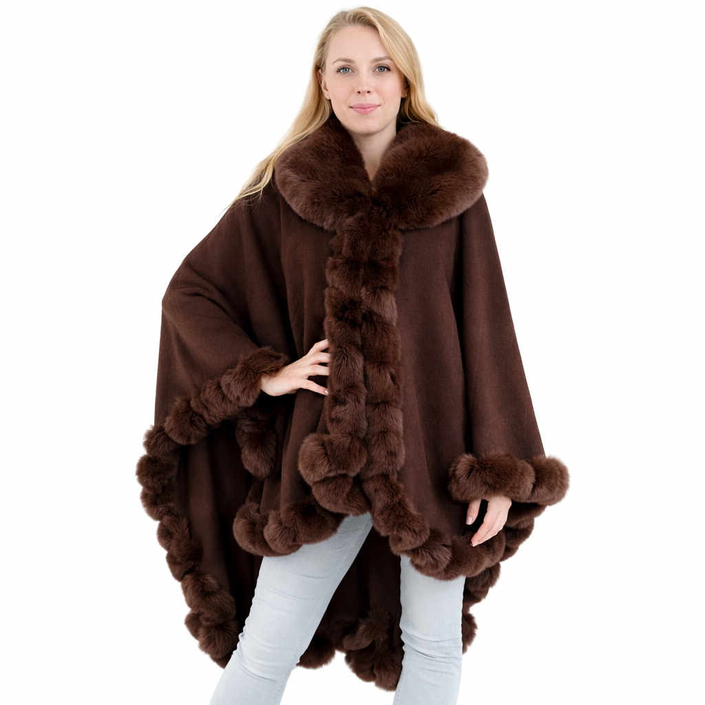 Solid Color Fur Shawl SW3719. (3PC)