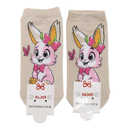 Women's Cute Rabbit Cartoon Socks SK4116-2 (12PC)