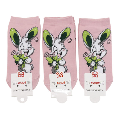 Women's Cute Rabbit Cartoon Socks SK4116-2 (12PC)