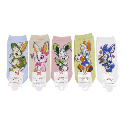 Women's Cute Rabbit Cartoon Socks SK4116-2 (12PC)