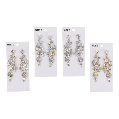 Oval Crystal Drop Bridal Earring JE72996 (3PAIR)