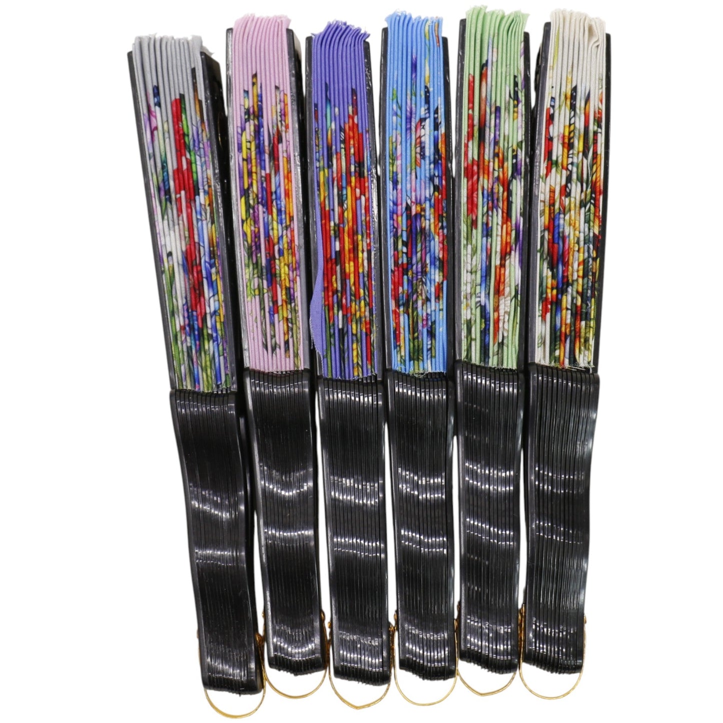 Butterfly Flower Garden Hand Held Folding Fan FN0444 (12PC)