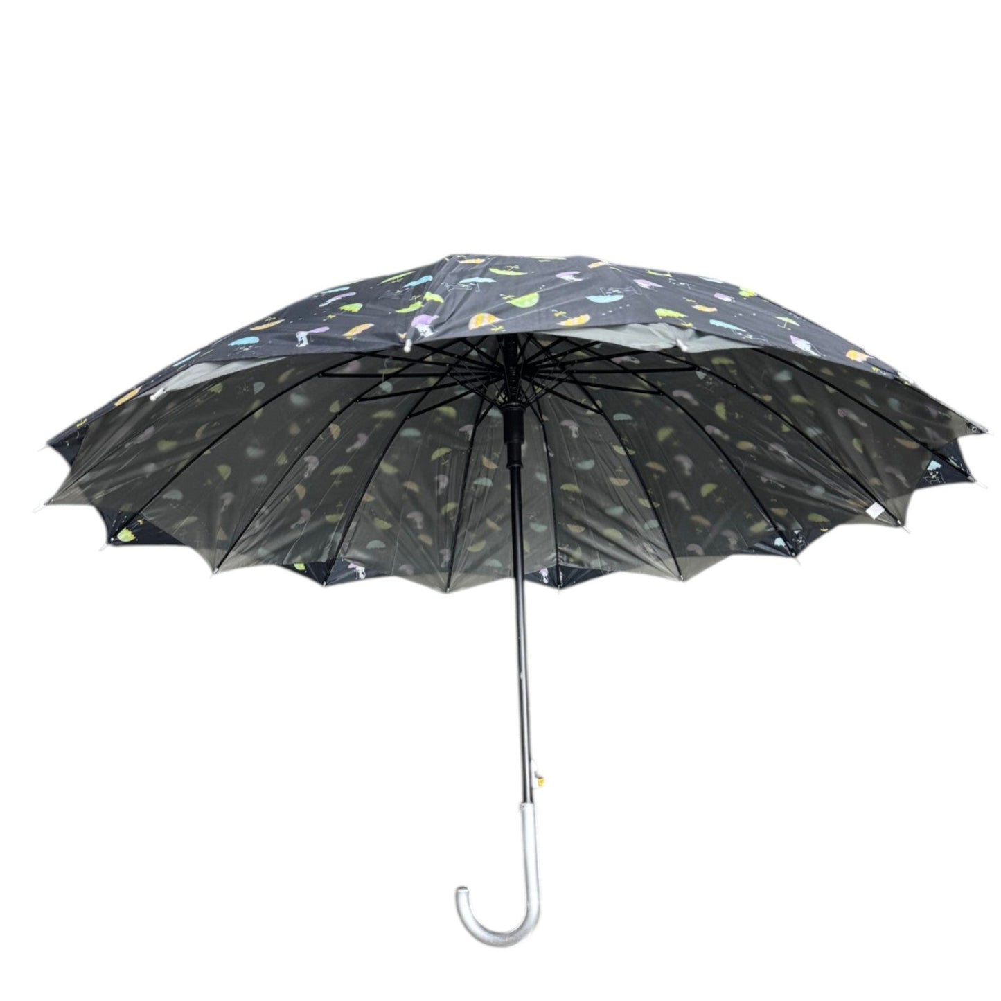 Double Layered Adults Floral 16 Panel Umbrella UM6012 (12PC)