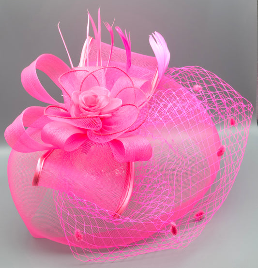 Fascinator Kentucky Derby & Tea Party Flower Feather Hat FF811.. (3PC)