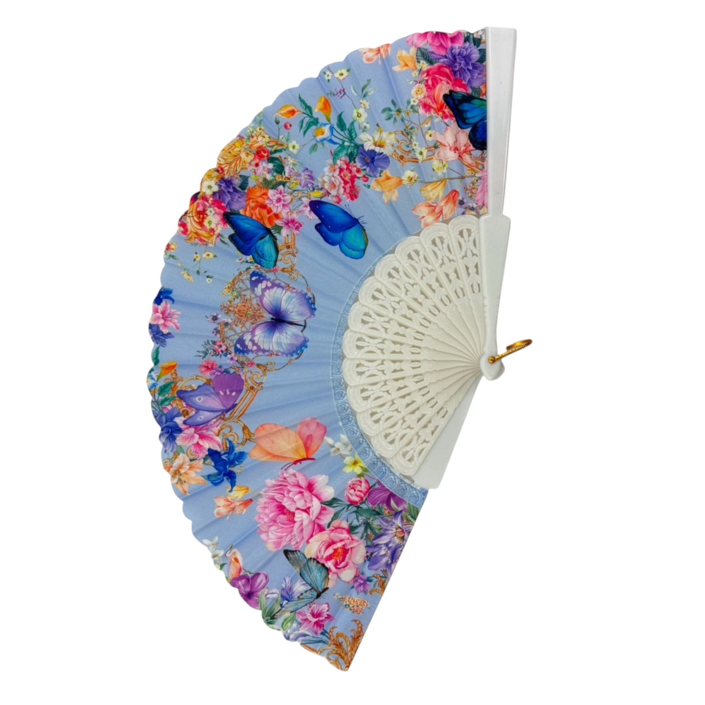 Peony Floral Butterfly Hand Held Folding Fan FN0379... (12PC