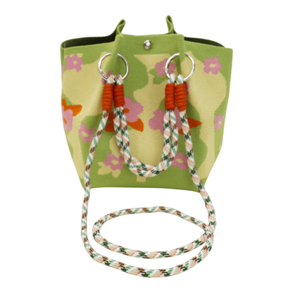 Flower Pattern Women's Knitted Bucket Bag JB6316-7 (3PC)
