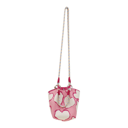Heart Pattern Women's Knitted Bucket Bag JB6316-4 (12PC)